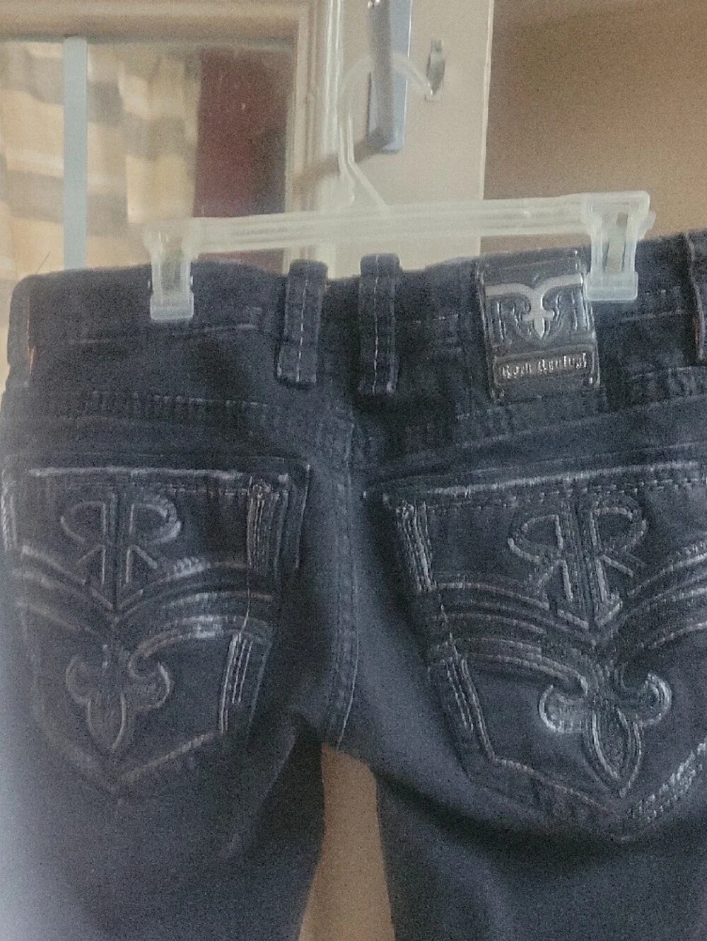 Mens Rock Revival Straight Legged Jeans - Picture 4 of 7